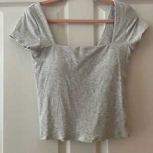 Vuori Light Gray Women's Short Sleeve Top